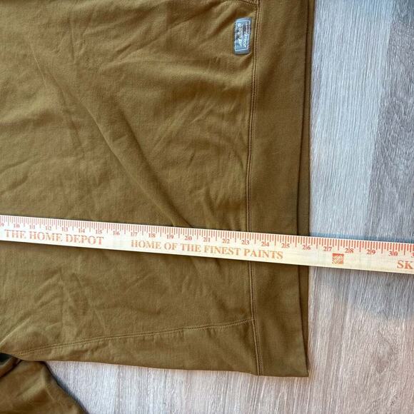 Eddie Bauer Men's Double Knit Crewneck Long Sleeve Shirt Dull Gold L - Picture 8 of 8